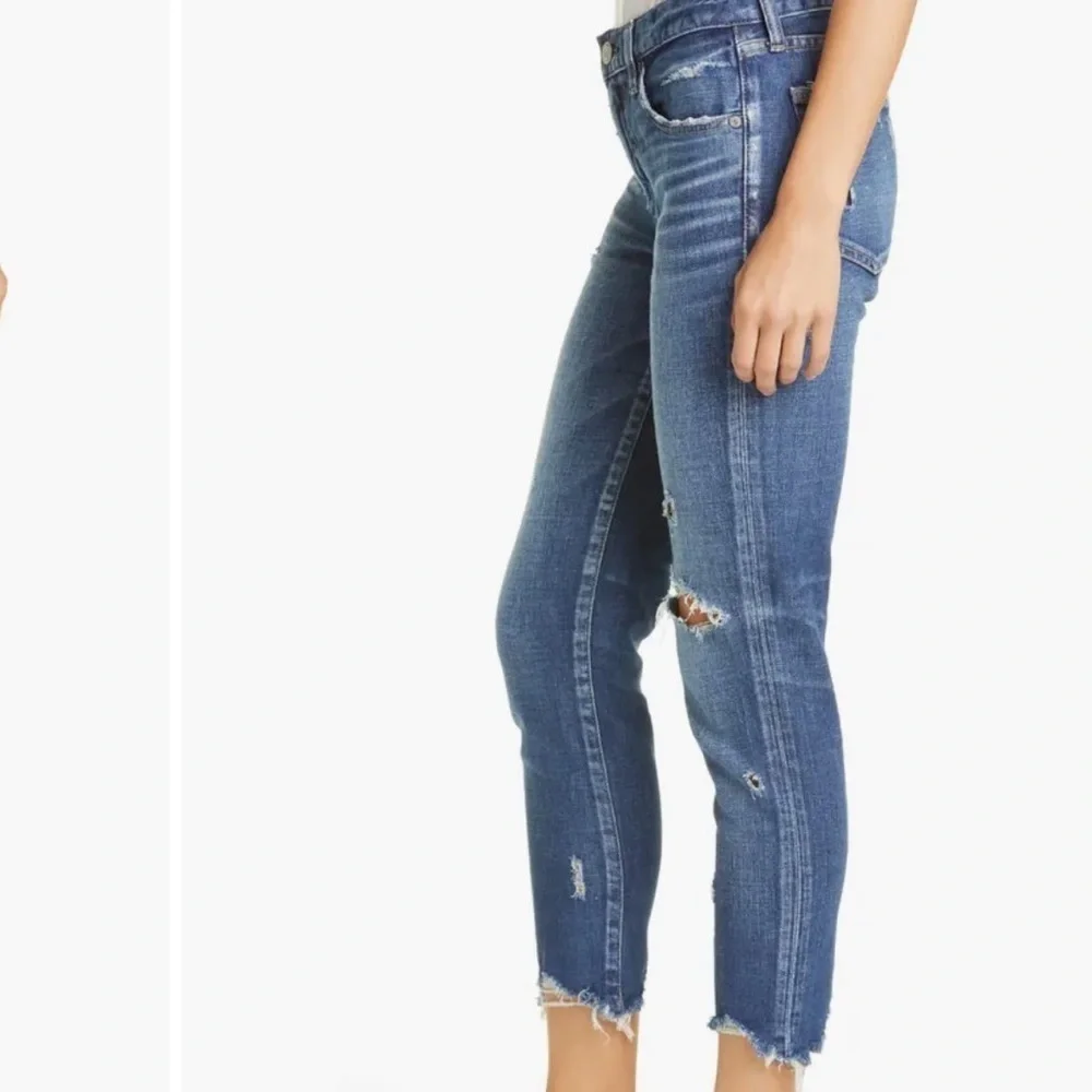 NWT Moussy Glendele Ripped Hem Vintage Distressed Jeans - Picture 3 of 10